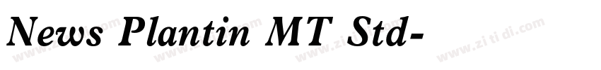 News Plantin MT Std字体转换